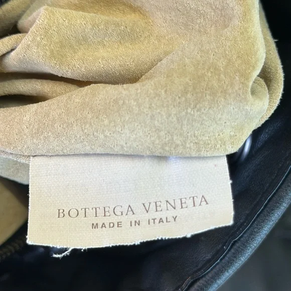 Bottega Veneta Intrecciato Trimmed Large Black leather Bag, Dustbag, Made Italy - Picture 14 of 17